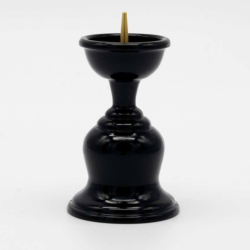 灯立 2.5寸 D金 黒 1本 高さ9cm 燭台 創価学会仏具 | 【公式】創価学会