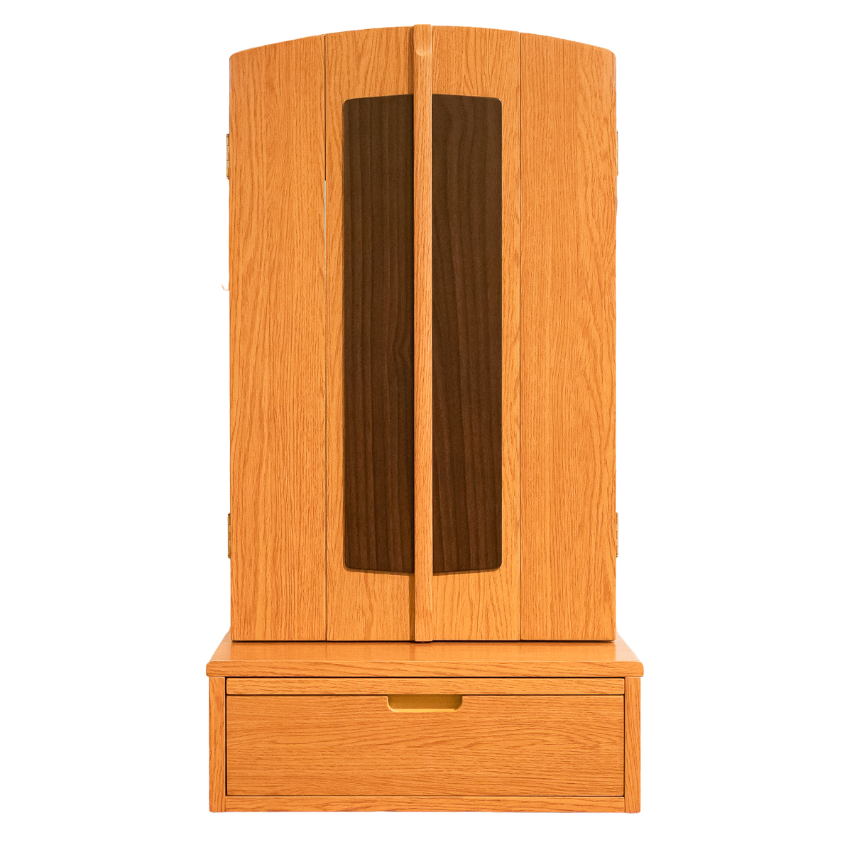 引取応談可　ブビンガ　座卓 約151cm x 89cm コンパクト仏壇ニューアーチ｜LED照明付｜特装御本尊対応｜創価学会