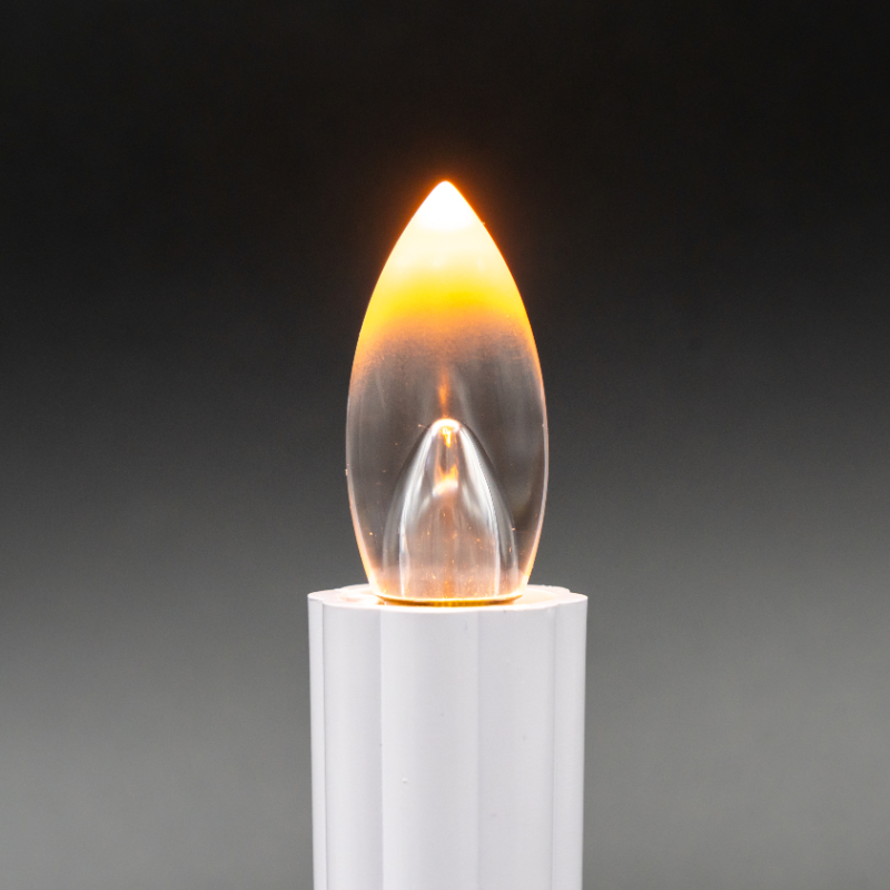 LED電気ローソク コンセント型 90型 1本 透明球 14cm 創価学会仏具