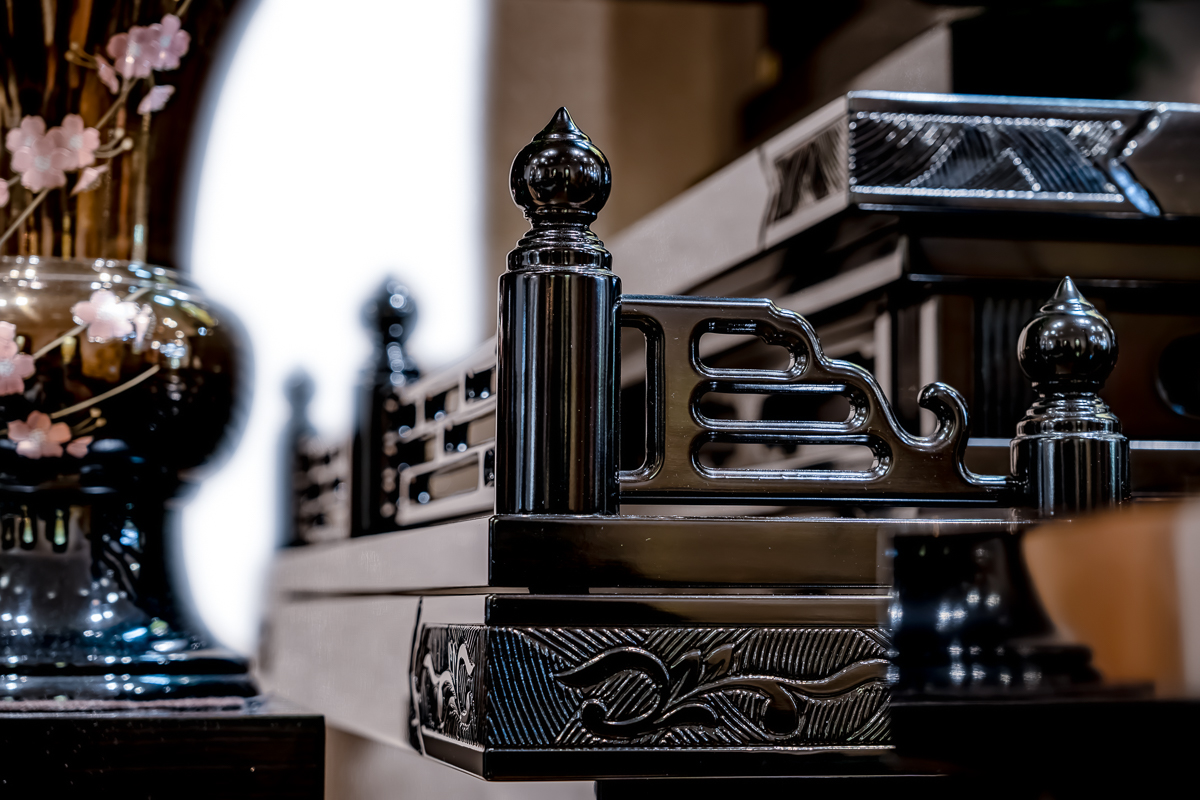 厨子型仏壇王者｜黒檀｜徳島仏壇｜自動扉｜個人会館｜特別特装御本尊