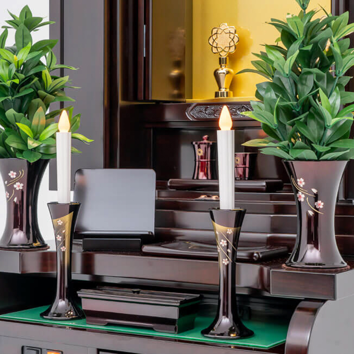 厨子型仏壇暁鐘｜紫檀｜徳島仏壇｜自動扉｜経机収納型｜特別特装御本尊