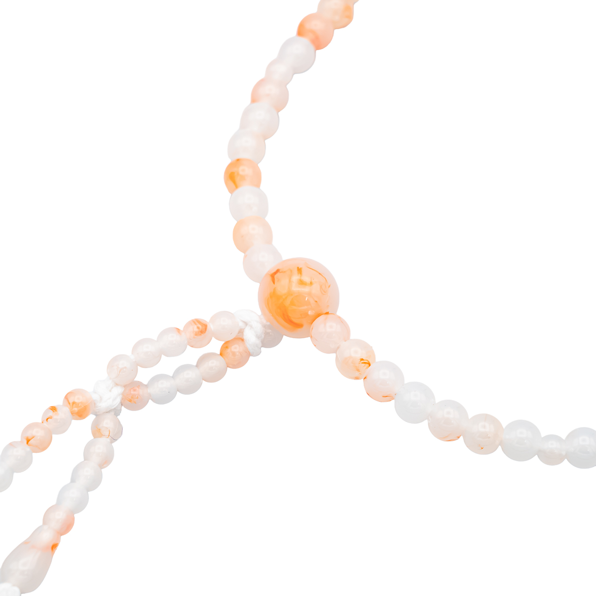 紅珊瑚 数珠 8寸（小・女性向け） プラスチック 綿房 創価学会念珠