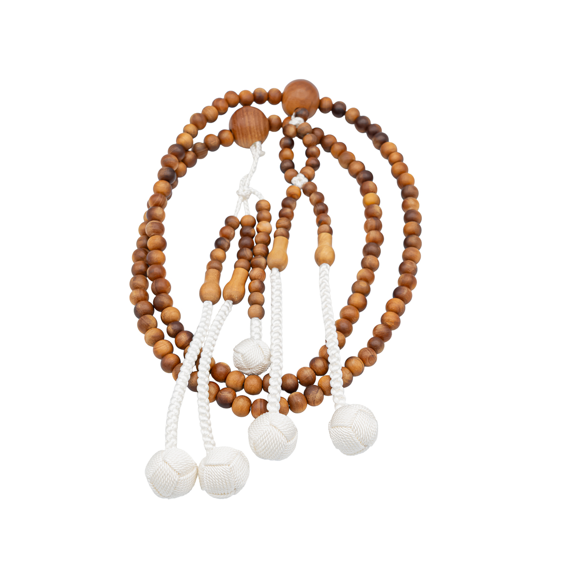 白檀 数珠 8寸（小・女性向け） 木 カガリ梵天 創価学会念珠 | 【公式