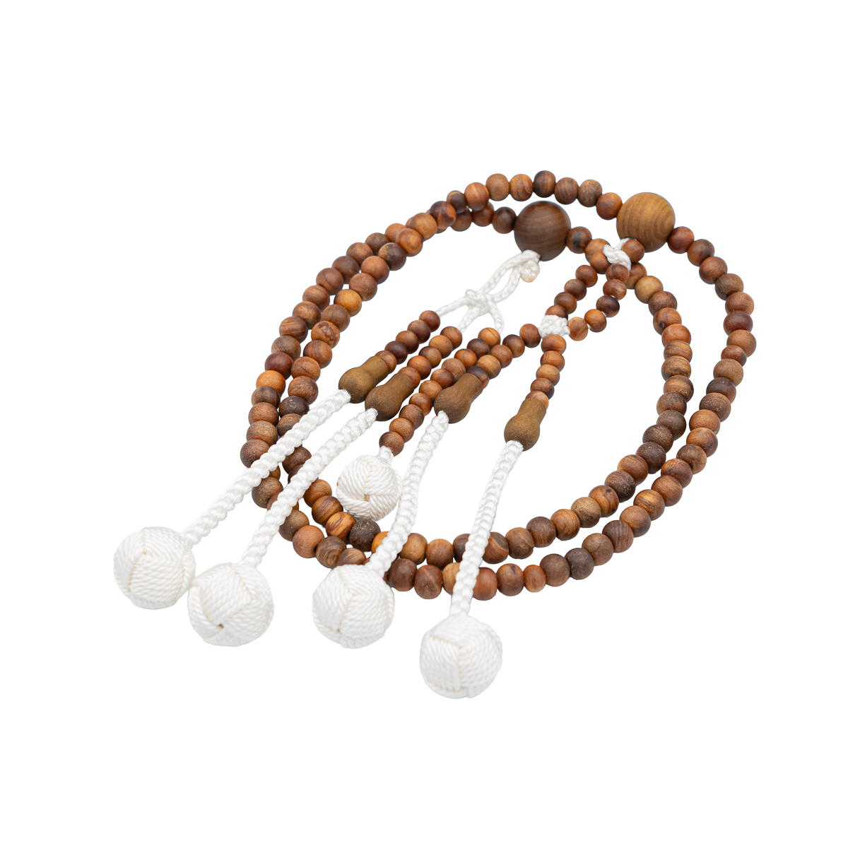 白檀 数珠 尺二（特大・男性向け） 木 カガリ梵天 創価学会念珠