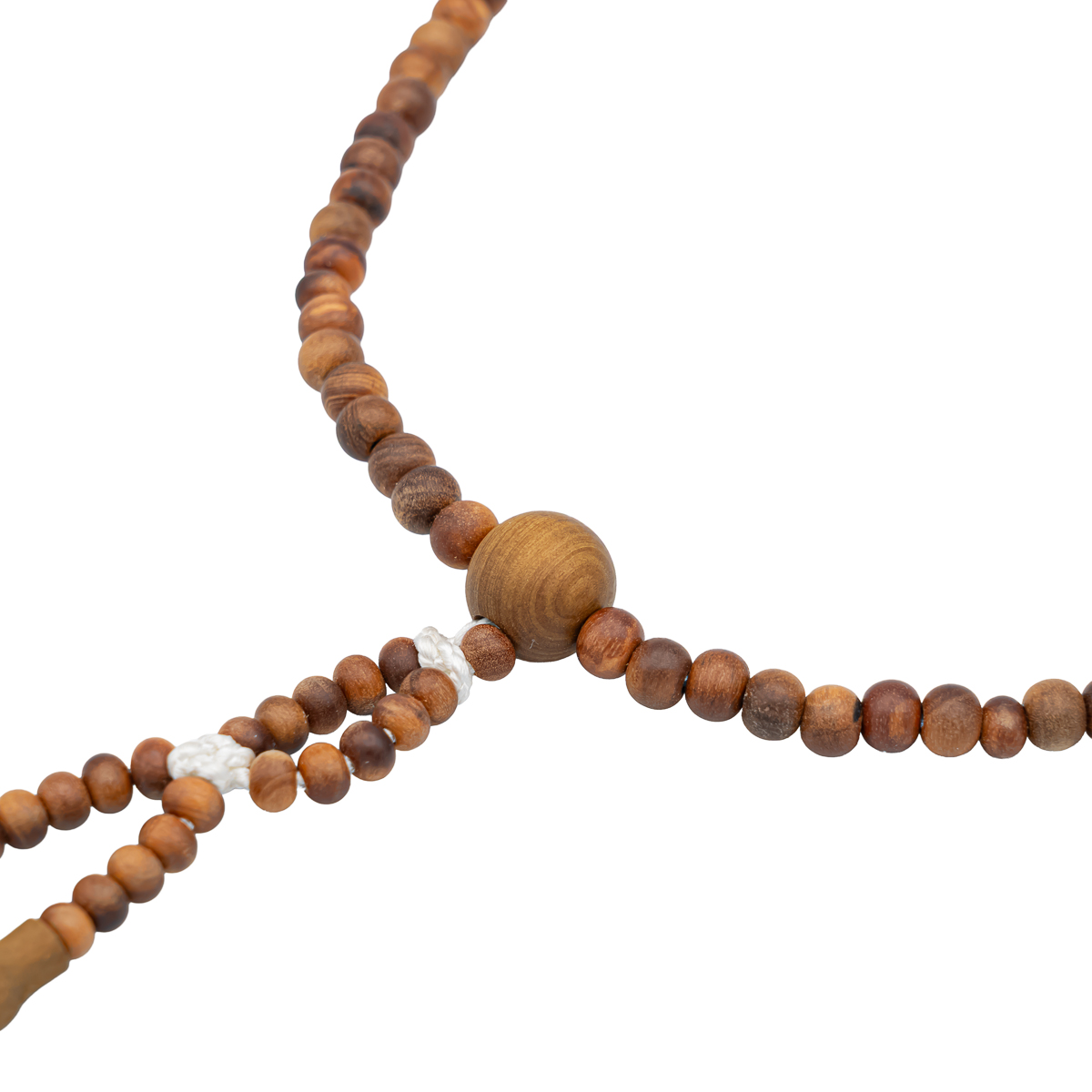 白檀 数珠 尺二（特大・男性向け） 木 カガリ梵天 創価学会念珠