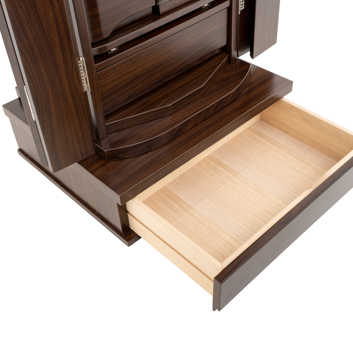 家具調仏壇レスペ｜ウォールナット調｜アクリル扉｜特装御本尊対応