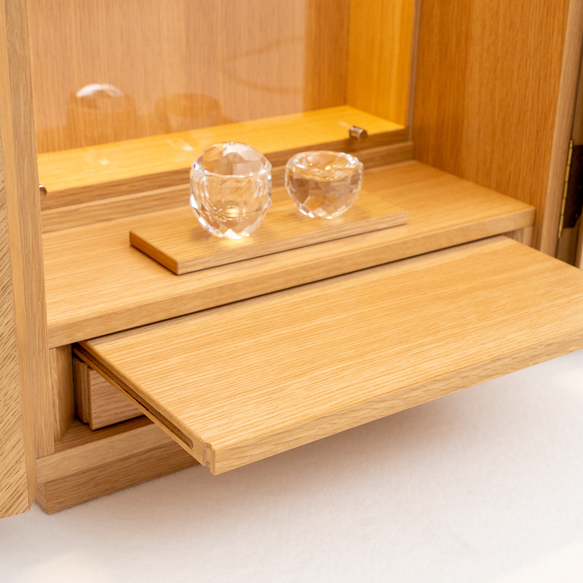 上置き仏壇せせらぎ｜ナラナチュラル｜徳島仏壇｜アクリル扉｜特装御