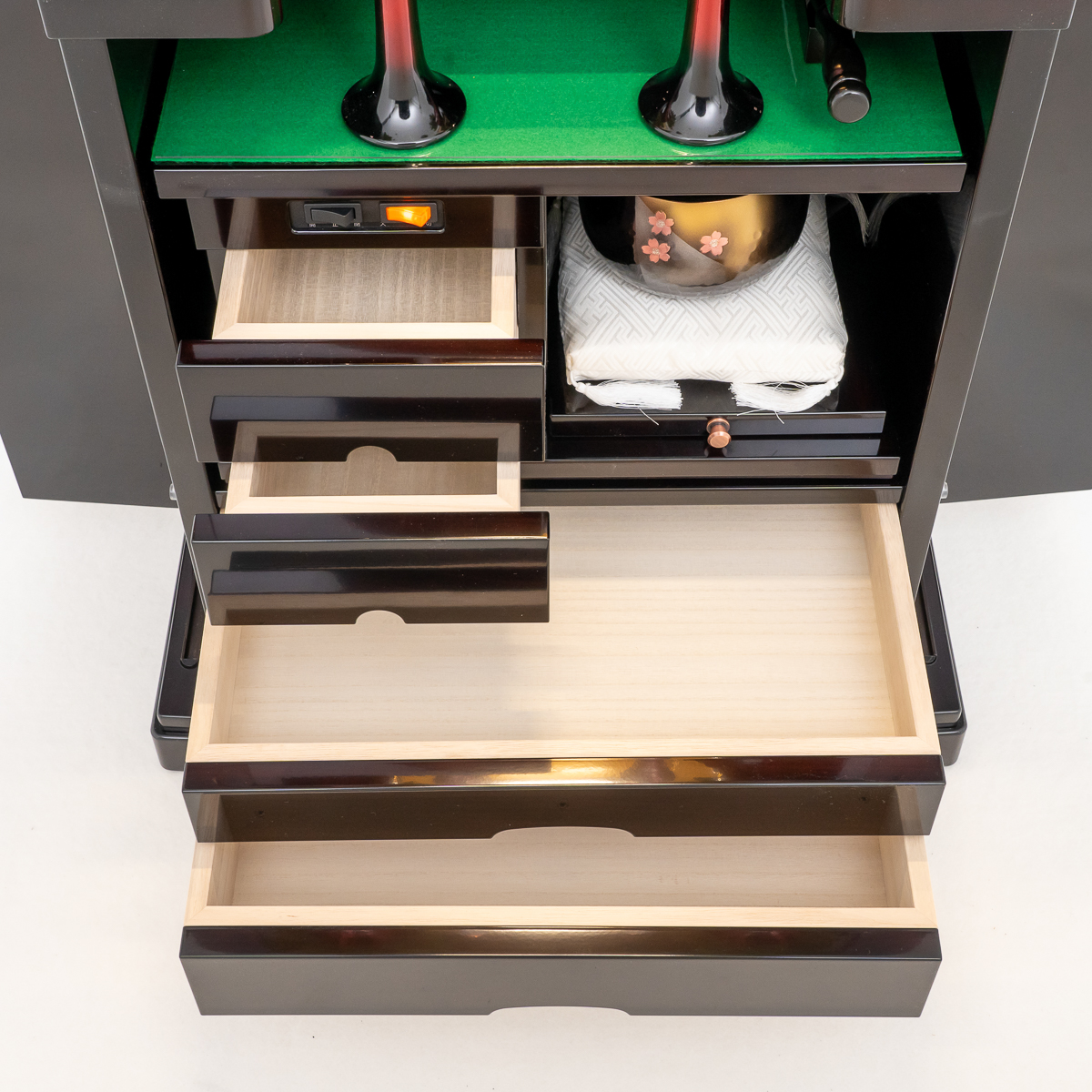 家具調仏壇ローズ｜紫檀｜徳島仏壇｜自動扉｜椅子対応｜特装御本尊対応