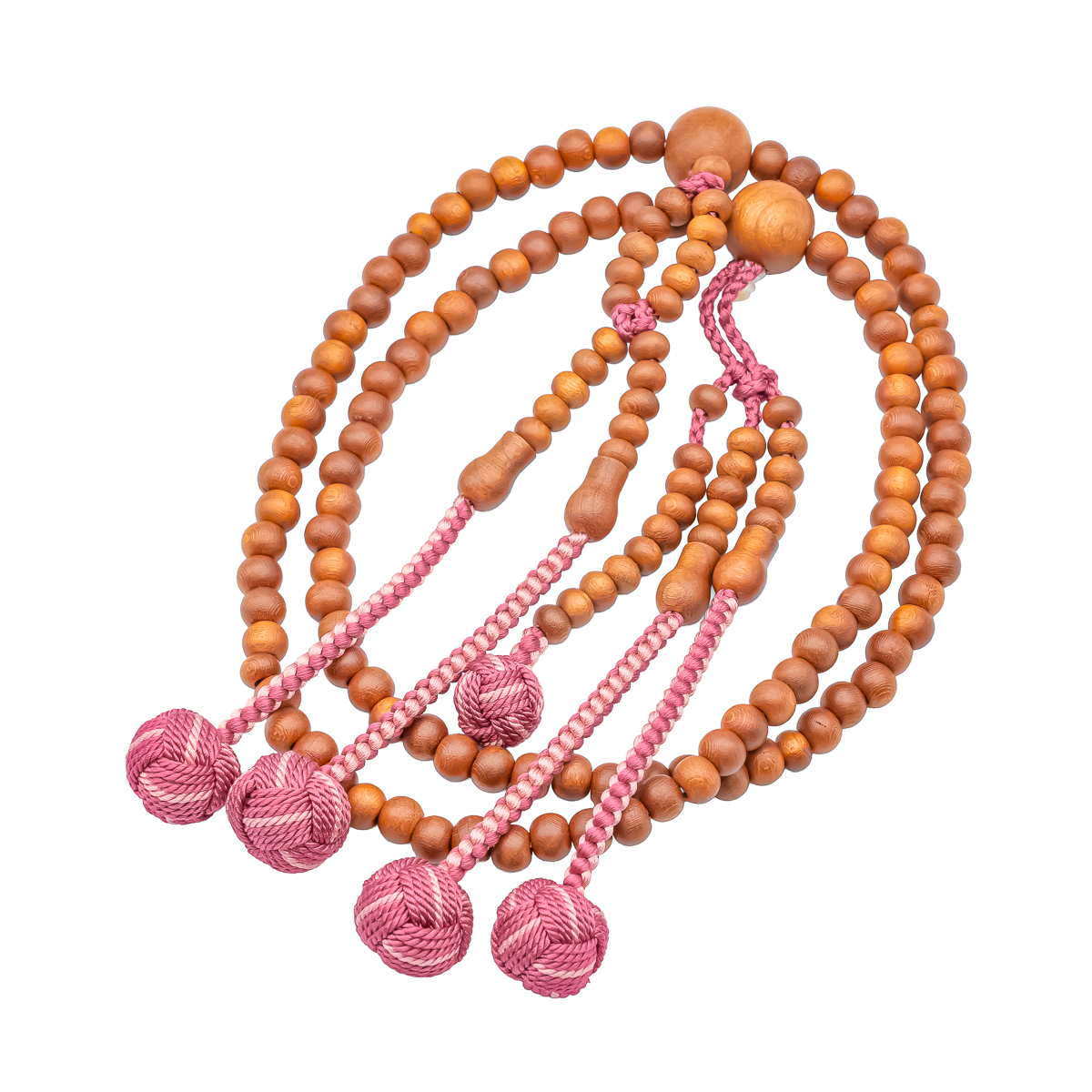 文玩堂：熱振寺百香子錠剤・マンモス牙三通付きアクセサリー・虎牙天珠1日限定割引 振分尺三（瑪瑙ミカン玉共仕立）［真言宗］《桐箱入》【京都